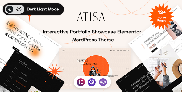 Atisa - Interactive Portfolio Showcase WordPress Theme Logo