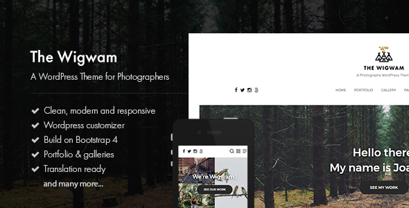 The Wigwam - A Responsive Photography WordPress Theme Logo